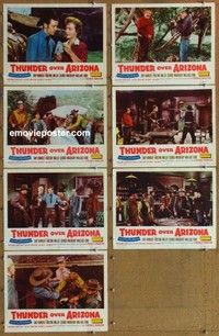 j204 THUNDER OVER ARIZONA 7 movie lobby cards '56 Skip Homeier