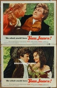 h350 TOM JONES 2 movie lobby cards '63 Albert Finney, Edith Evans