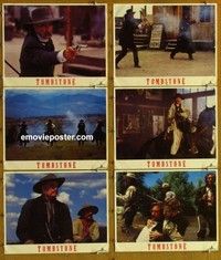 j011 TOMBSTONE 6 movie lobby cards '93 Kurt Russell, Val Kilmer
