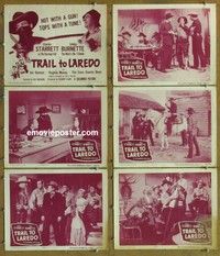 j013 TRAIL TO LAREDO 6 movie lobby cards '48 The Durango Kid!