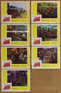 j213 UNION PACIFIC 7 movie lobby cards R58 Barbara Stanwyck, McCrea