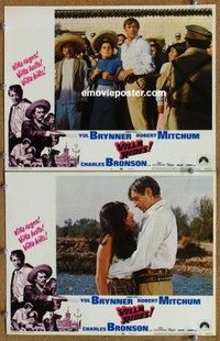 h364 VILLA RIDES 2 movie lobby cards '68 Robert Mitchum, Grazia Buccella