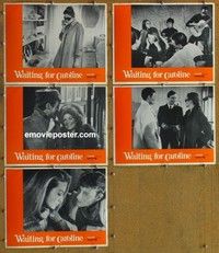 h856 WAITING FOR CAROLINE 5 movie lobby cards '69 Alexandra Stewart