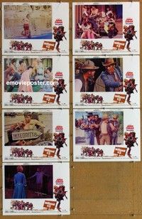 j217 WATERHOLE #3 7 movie lobby cards '67 James Coburn, Jack Davis