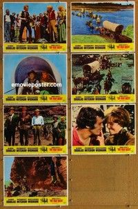 j218 WAY WEST 7 movie lobby cards '67 Kirk Douglas, Robert Mitchum