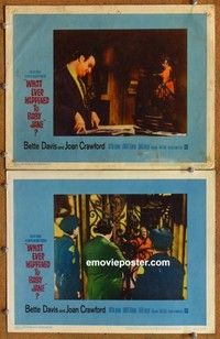 h371 WHAT EVER HAPPENED TO BABY JANE 2 movie lobby cards '62 Davis