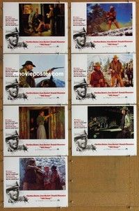 j222 WILL PENNY 7 movie lobby cards '68 Charlton Heston, Hackett