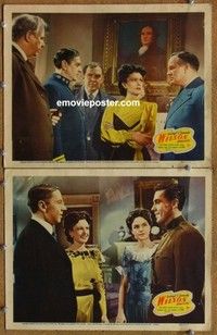 h379 WILSON 2 movie lobby cards '44 classic Presidential biography!