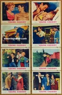 j358 YOUNG CASSIDY 8 movie lobby cards '65 John Ford, Rod Taylor