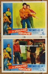 h384 YOUNG GUNS 2 movie lobby cards '56 Russ Tamblyn, Talbott