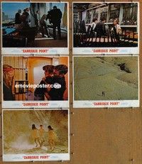 h863 ZABRISKIE POINT 5 movie lobby cards '70 Michelangelo Antonioni