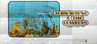 k147 COWBOYS 24-sheet movie poster '72 big John Wayne, Bruce Dern