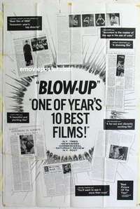 k176 BLOWUP Forty by Sixty movie poster '66 Michelangelo Antonioni