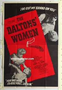 k177b DALTONS' WOMEN Forty by Sixty movie poster '50 Tom Neal, Pamela Blake