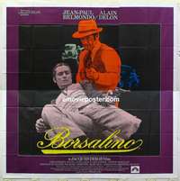 k335 BORSALINO six-sheet movie poster '70 Jean-Paul Belmondo, Alain Delon