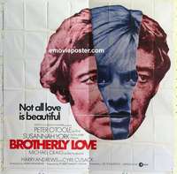 k337 BROTHERLY LOVE six-sheet movie poster '70 York, Peter O'Toole