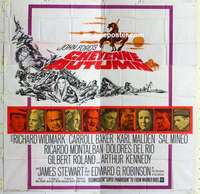 k340 CHEYENNE AUTUMN six-sheet movie poster '64 John Ford, Richard Widmark