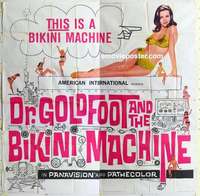 k360 DR GOLDFOOT & THE BIKINI MACHINE six-sheet movie poster '65 Price