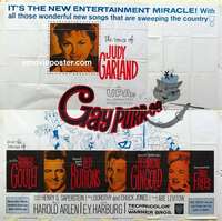 k373 GAY PURR-EE six-sheet movie poster '62 Judy Garland, cartoon cats!