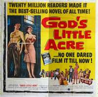 k380 GOD'S LITTLE ACRE six-sheet movie poster '58 Robert Ryan, Aldo Ray