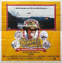 k390 HOOPER int'l six-sheet movie poster '78 Burt Reynolds, Jan-Michael Vincent