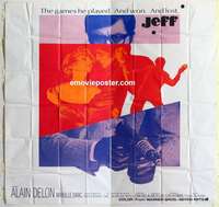 k400 JEFF int'l six-sheet movie poster '69 Alain Delon, French crime!
