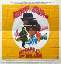 k413 McCABE & MRS MILLER six-sheet movie poster '71 Robert Altman, Beatty