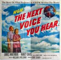 k423 NEXT VOICE YOU HEAR six-sheet movie poster '50 ...is God!