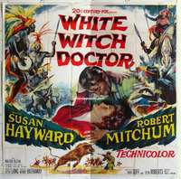 k480 WHITE WITCH DOCTOR six-sheet movie poster '53 Susan Hayward, Mitchum