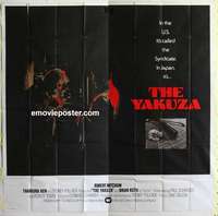 k481 YAKUZA int'l six-sheet movie poster '75 Robert Mitchum, Paul Schrader