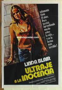 k638 BORN INNOCENT Argentinean movie poster '74 Linda Blair