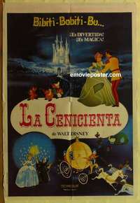 k645 CINDERELLA Argentinean movie poster R70s Walt Disney