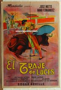 k653 EL TRAJE DE LUCES Argentinean movie poster '46 bullfighting!