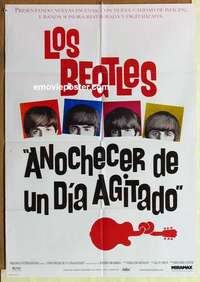 k664 HARD DAY'S NIGHT Argentinean movie poster R99 The Beatles, rock & roll!