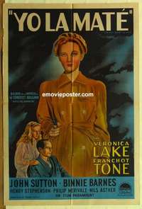 k668 HOUR BEFORE THE DAWN Argentinean movie poster '44 Lake, Tone