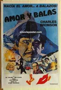 k679 LOVE & BULLETS Argentinean movie poster '79 Charles Bronson