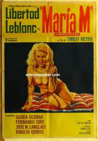 k684 MARIA M Argentinean movie poster '64 sexy Libertad Leblanc