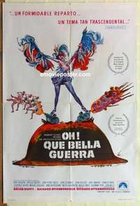 k689 OH WHAT A LOVELY WAR Argentinean movie poster '69 Bogarde