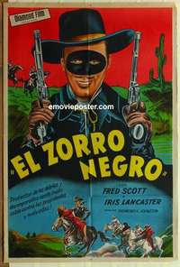 k701 RIDIN' THE TRAIL Argentinean movie poster '40 Fred Scott