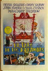 k729 WALTZ OF THE TOREADORS Argentinean movie poster '62 P. Sellers