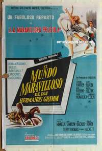 k735 WONDERFUL WORLD OF THE BROTHERS GRIMM Argentinean movie poster '62