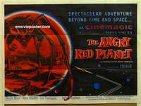 k490 ANGRY RED PLANET British quad movie poster '60 Gerald Mohr