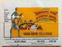 k519 CLEOPATRA JONES & THE CASINO OF GOLD British quad movie poster '75