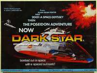k523 DARK STAR British quad movie poster 1978 John Carpenter sci-fi!