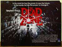 k525 DEAD ZONE British quad movie poster '83 Cronenberg, Stephen King