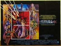 k571 KRULL British quad movie poster '83 great sci-fi fantasy image!