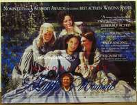 k575 LITTLE WOMEN British quad movie poster '94 Winona Ryder, Byrne