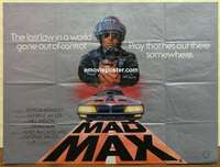 k578 MAD MAX British quad movie poster '80 Mel Gibson, George Miller