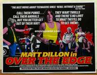 k591 OVER THE EDGE British quad movie poster '79 Matt Dillion