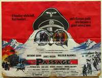k594 PASSAGE British quad movie poster '79 Anthony Quinn, Mason, art by Brian Bysouth